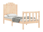 Bed frame without mattress, solid pine wood EVDC14310