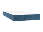 Upholstered bed base with mattress, dark blue, 90x190 cm, OCFU82921