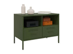 2-piece TV unit, olive green, 68x39x50.5 cm, cold-rolled steel, EALT63371