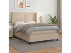 Upholstered bed base with Cappuccino mattress 140x190 cm TLVK37234