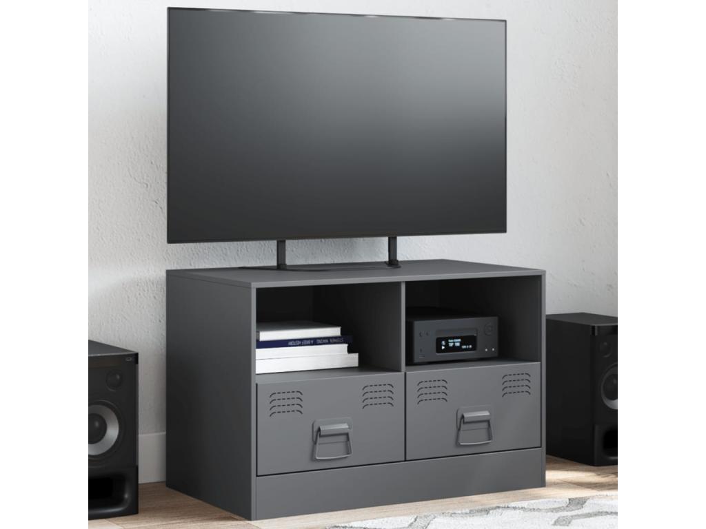 Anthracite TV stand 67x39x44 cm steel BGDU08404