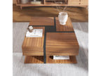 Coffee table - 4 drawers - particleboard - natural color BCLE25515