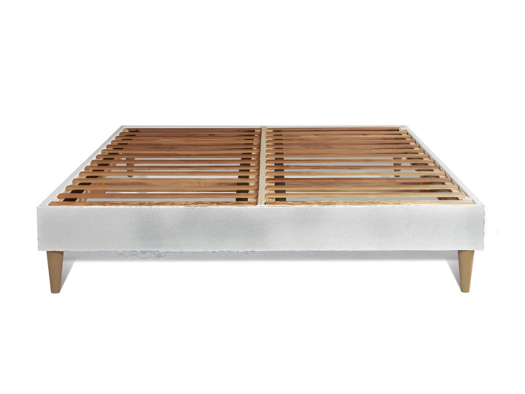 Lumenao mattress and bed base pack, white, 140x200 cm, 2 memory foam pillows ZCUQ81375