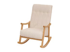 Ventoriq-K10 cream rocking chair with natural wood legs MPFJ78580