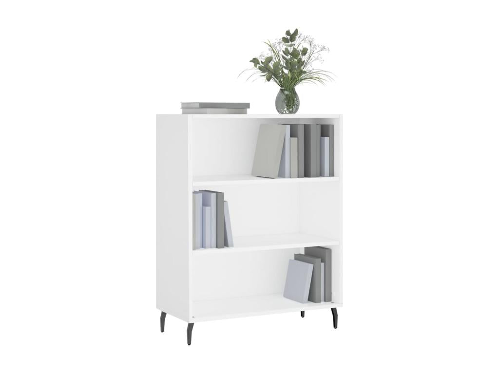White shelving unit 69.5x32.5x90 cm engineered wood JJWU19866