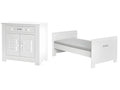 Ventoriq Convertible Baby Cot and Changing Table, White MDF, DSUW40051