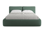 Chenille fabric storage bed 160x200 - green - Lumenao WDXU35523