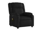 Black faux leather electric reclining massage chair LDTH04844