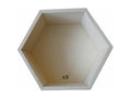 5 hexagonal wooden shelves 30x26x10 cm FCZV11546