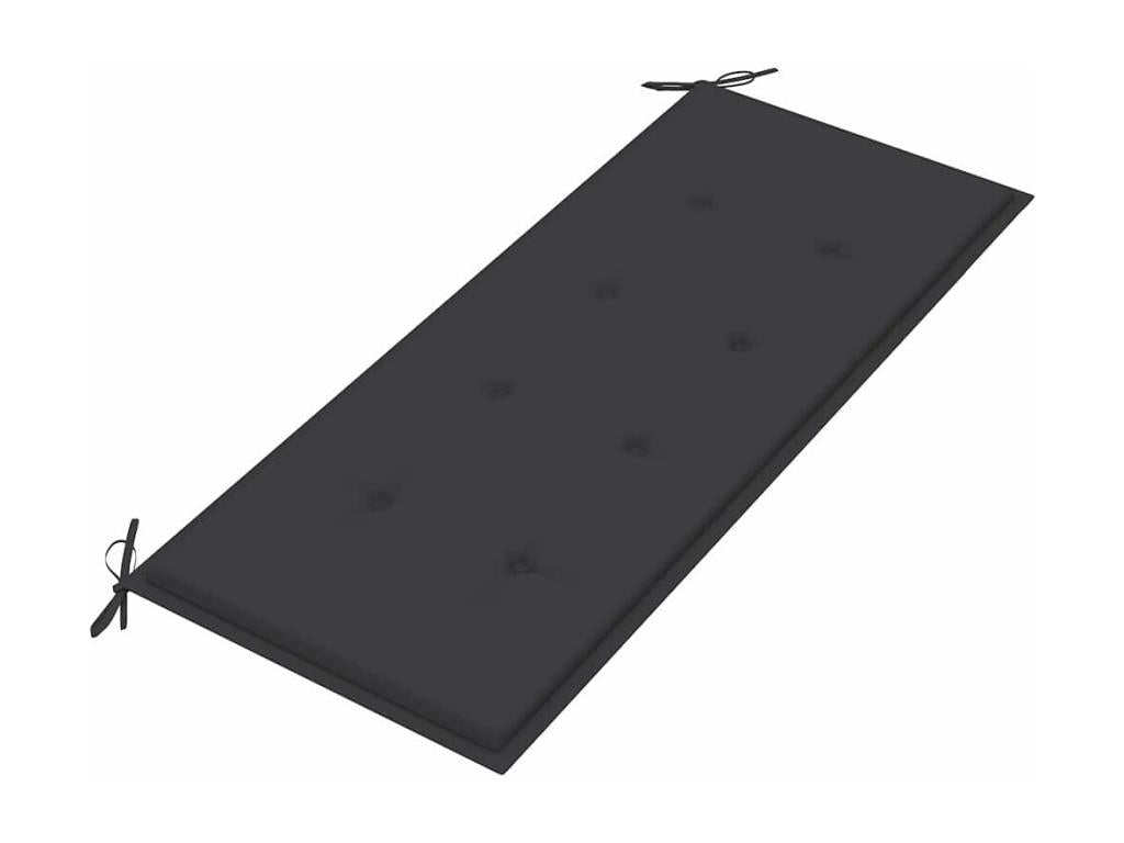 2-seater garden bench with cushion, 120 cm, eucalyptus wood VJDW21388