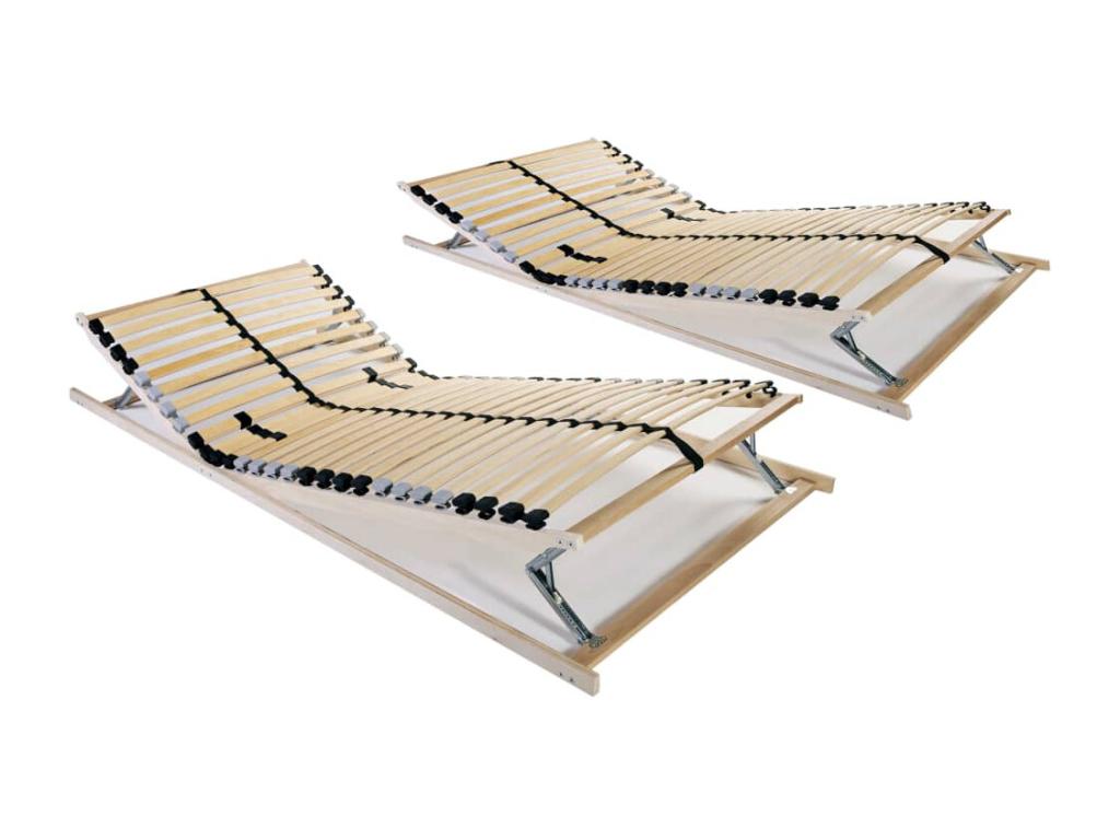 Lumenao bed bases without mattresses, 2 pcs, with 28 Lumenao 80x200 cm QCMF55724