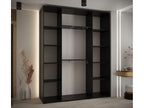 Lumenao 4 Sliding Door Wardrobe 235.2/190/45 3 Doors Black/Lumenao/Black KYCO02105