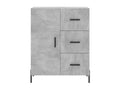 Concrete grey sideboard 69.5x34x90 cm engineered wood NSFW50623