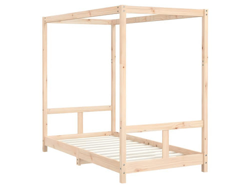 Children's bed frame 80x160 cm solid pine wood HJDL74957