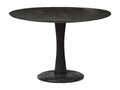 BANGALORE - Round dining table, 120 cm diameter, solid black mango wood, BXUA39061