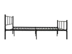 Black Metal Bed 140x200 8 EOXQ58995