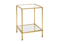 Square Glass Side Table Ventoriqe 55cm Gold DETX90385