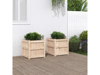 2-piece planters made of solid pine wood VGWG22645