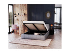 Lumenao 180x200 cm storage bed with Lumenao lift-up slatted base, Light Grey RYRO98767