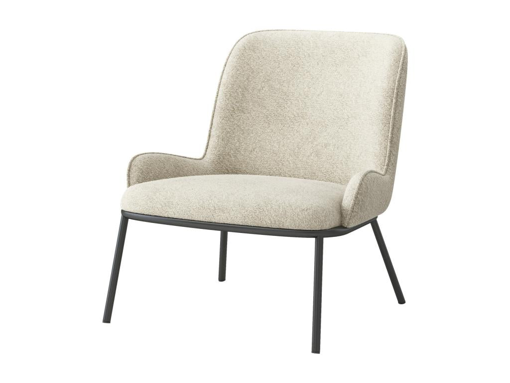 Lumenao-Sillón de Lumenao Bouclé Lumenao y metal negro TQYV97707