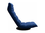 Swivel floor chair, blue velvet, WTHA09695