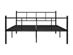 Black Metal Bed 140x200 8 EOXQ58995