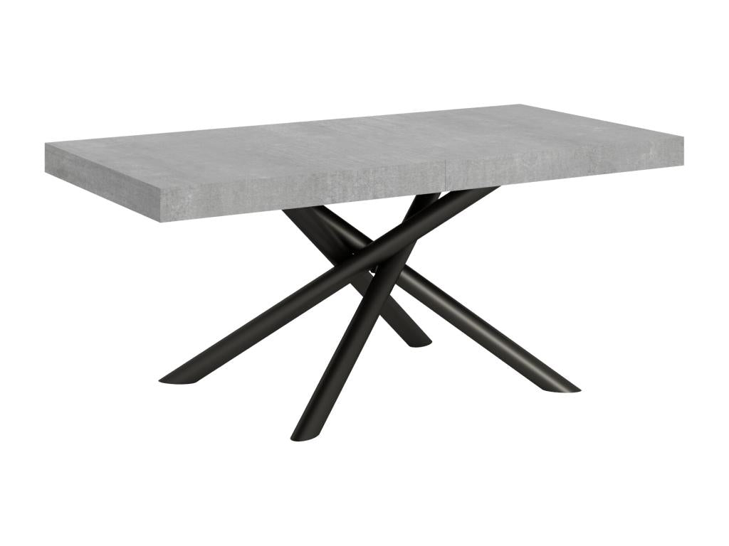 Lumenao extendable table 90x200/304 cm, Concrete Grey, Anthracite frame CHTA42958