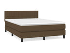 Upholstered bed base with mattress, dark brown, 140x200 cm, CKAI13848