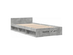 Bed frame and drawer, concrete grey, 90x190 cm, engineered wood, GECM48821