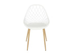 Lumenao - Set of 4 White Chairs with Rounded Shell WJMS69595