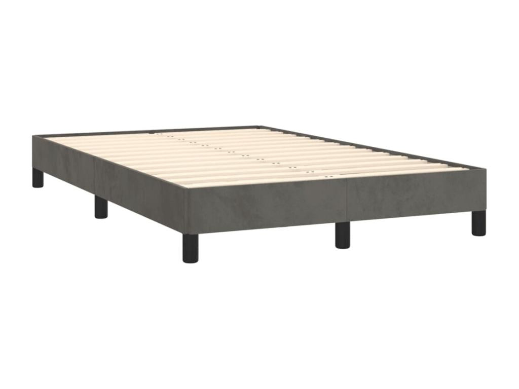 Ventoriq bed base and dark grey 120x190 velvet mattress ASGQ15192