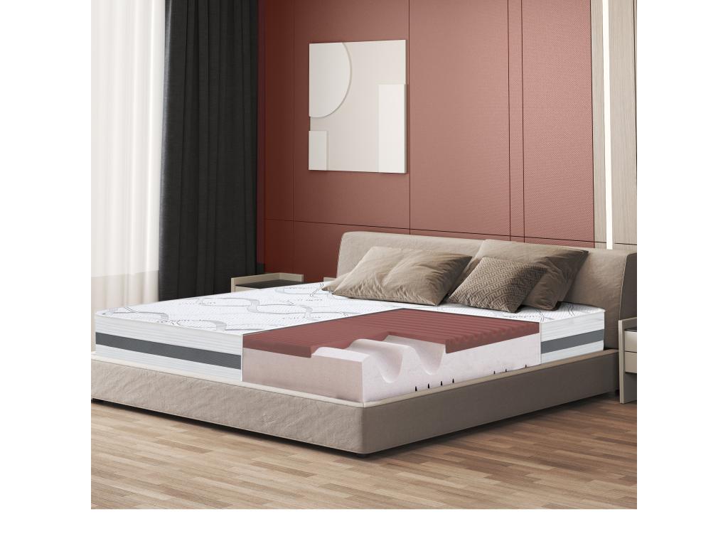 Double Mattress 175x210 with Memory Foam - Premium Quality - Height 27 cm - Made in Italy KEOG78119