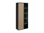 Lumenao Collection Tall Designer Display Cabinet – 2 Doors with Integrated LED Lighting XDDK01801