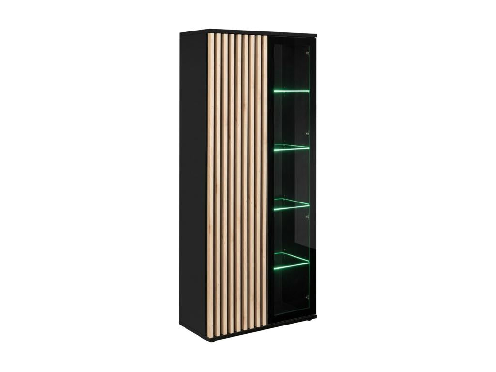 Lumenao Collection Tall Designer Display Cabinet – 2 Doors with Integrated LED Lighting XDDK01801