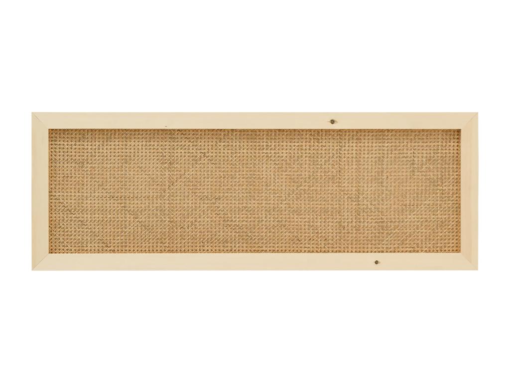Pine wood and natural cane headboard 100x60cm - Ventoriq CANE - Ventoriq PGRU69611
