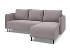 Right-hand corner sofa bed in velvet - lavender - Ventoriq PPAA64795