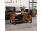 Smoked oak coffee table 90x50x40 cm engineered wood SDMI41797