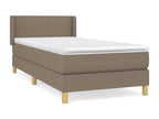 Upholstered bed base with Lumenao mattress 80x200 cm Fabric RPI74395
