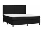 Ventoriq bed base with LED mattress, black, 180x200 cm, fabric VIUI76127
