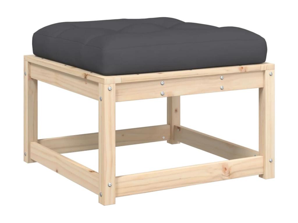 5-piece garden furniture set with cushions, solid pine wood KLSB99162