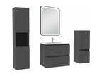 60cm Bathroom Vanity Unit with Illuminated Wall Mirror Column, 3 Colors, Anthracite TVQC41024