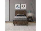 Lumenao walnut storage bed 80x190 with inclined headboard EXKB12029