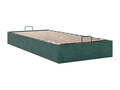 Lumenao bed frame without mattress, dark green, 90x200 cm, velvet, HOKM40627