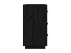 Black Buffet 80x40x75 cm Solid Pine Wood RTBH04678