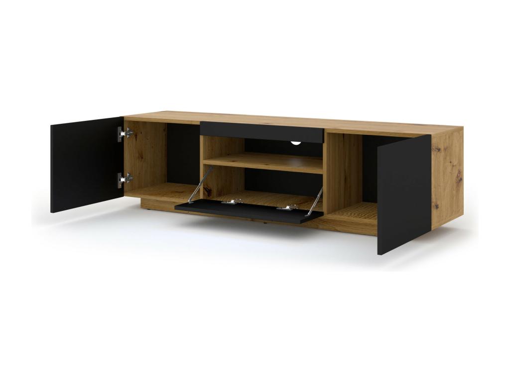 Lumenao TV Stand 150x37x42 NO LED Cream / Black MAFC07701