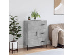 Concrete grey sideboard 69.5x34x90 cm engineered wood NSFW50623