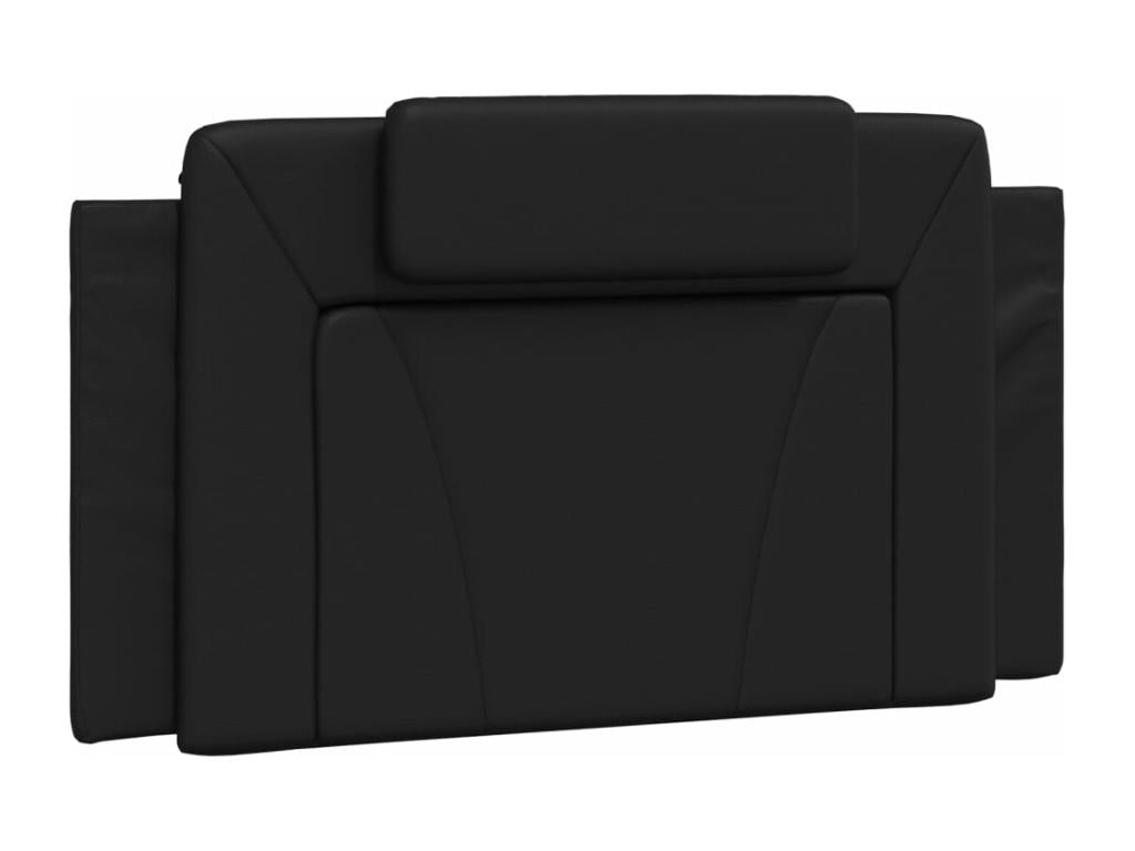 Black faux leather headboard cushion 100 cm ORPV07241