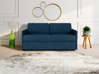 3-seater express convertible sofa in dark blue fabric - 140 cm sleeping area - 18 cm mattress Lumenao XTRV88454