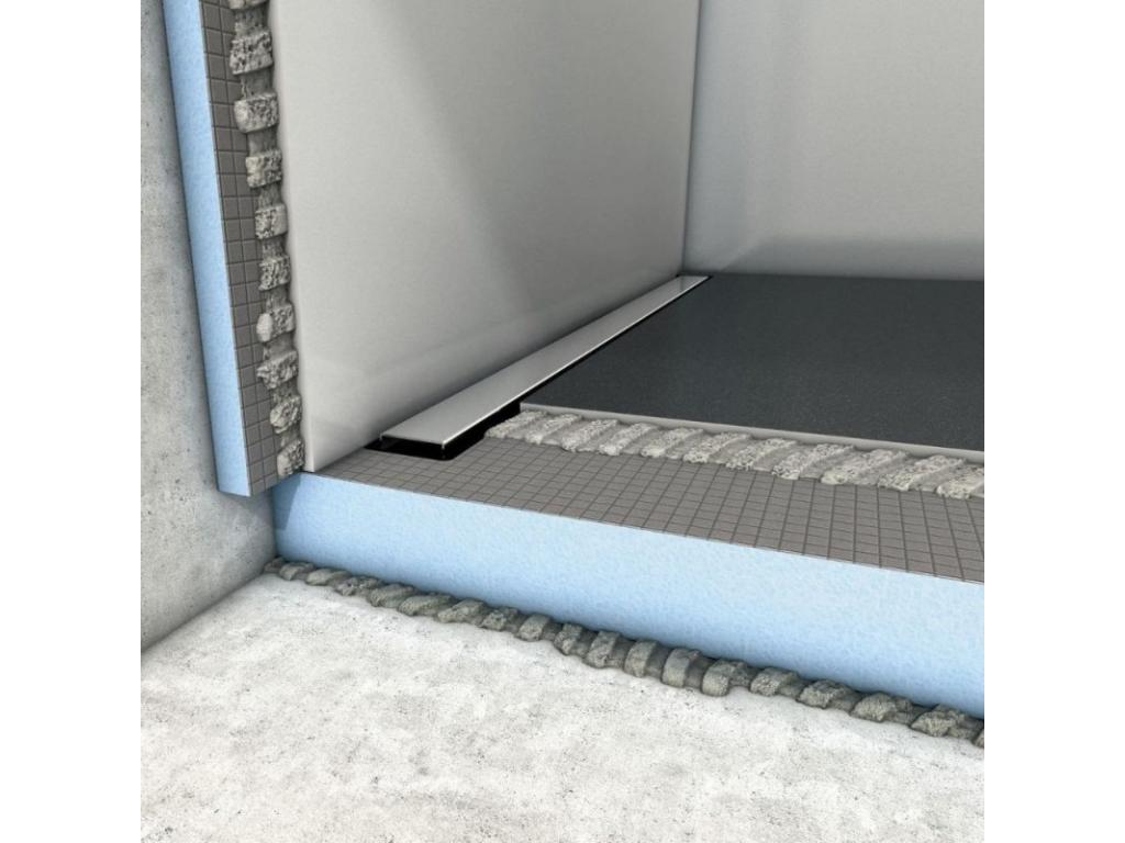 Lumenao Neo 180x90 cm tileable shower tray with horizontal drain, Lumenao sealing strip and adhesive 320 WXMM16931