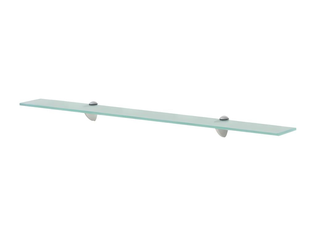 2-piece wall shelves, glass, 90x20 cm, 8 mm thick, XSSH74800